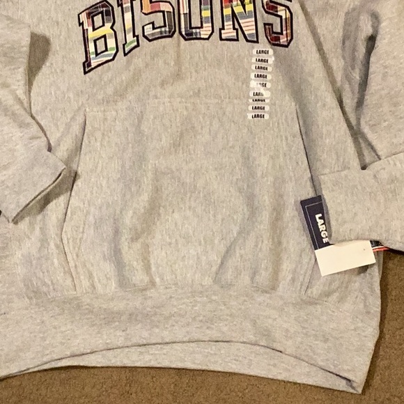 Bison’s heavy duty, gray sweatshirt hoodie - Picture 4 of 6